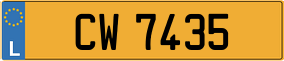 Trailer License Plate